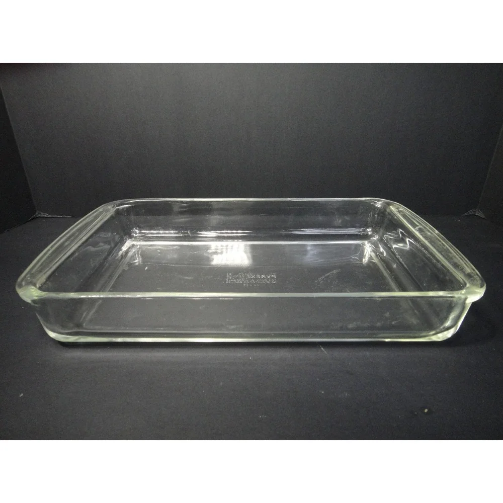 Vintage Pyrex #232 Clear Glass Rectangular 2 Quart Baking Dish Casserole Pan USA